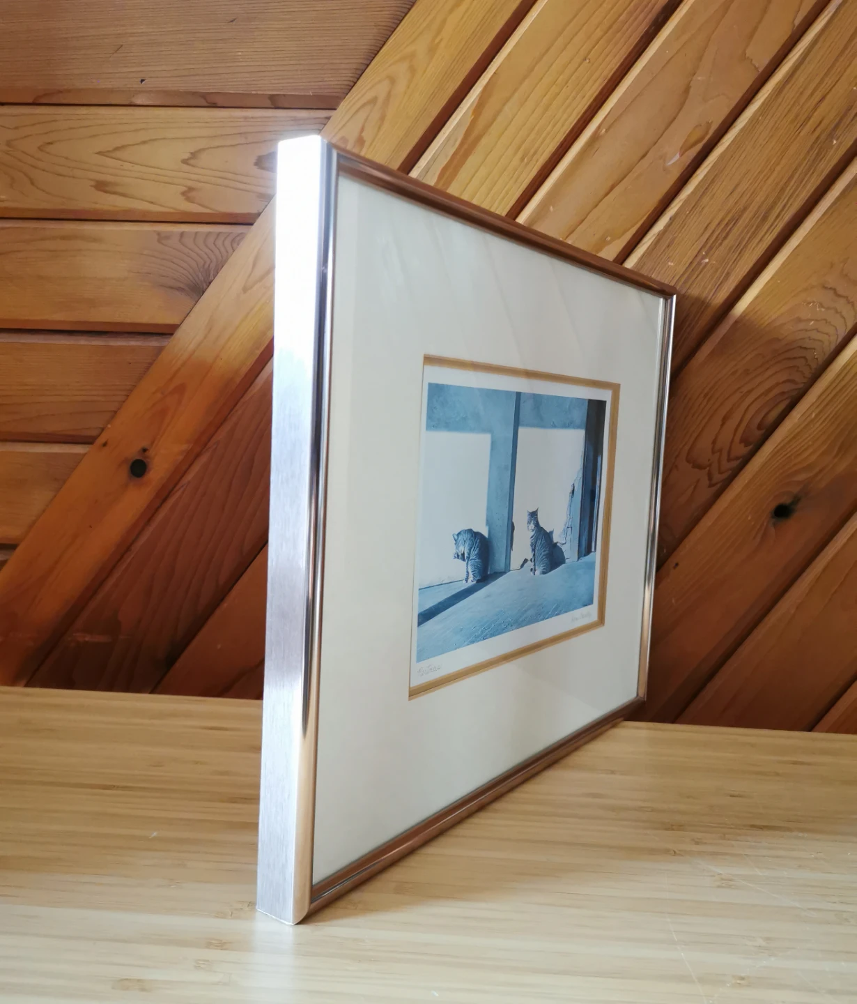 Vintage Ken Danby Partners Cat Art Print Framed - photo 5