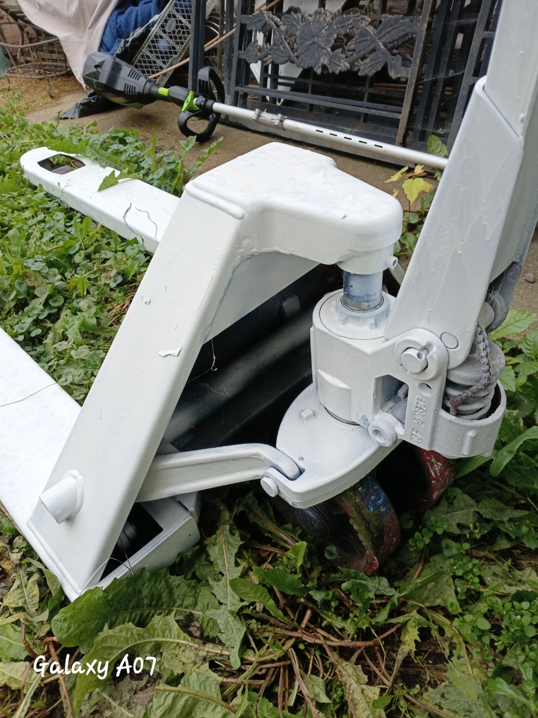 White Industrial Pallet Jack