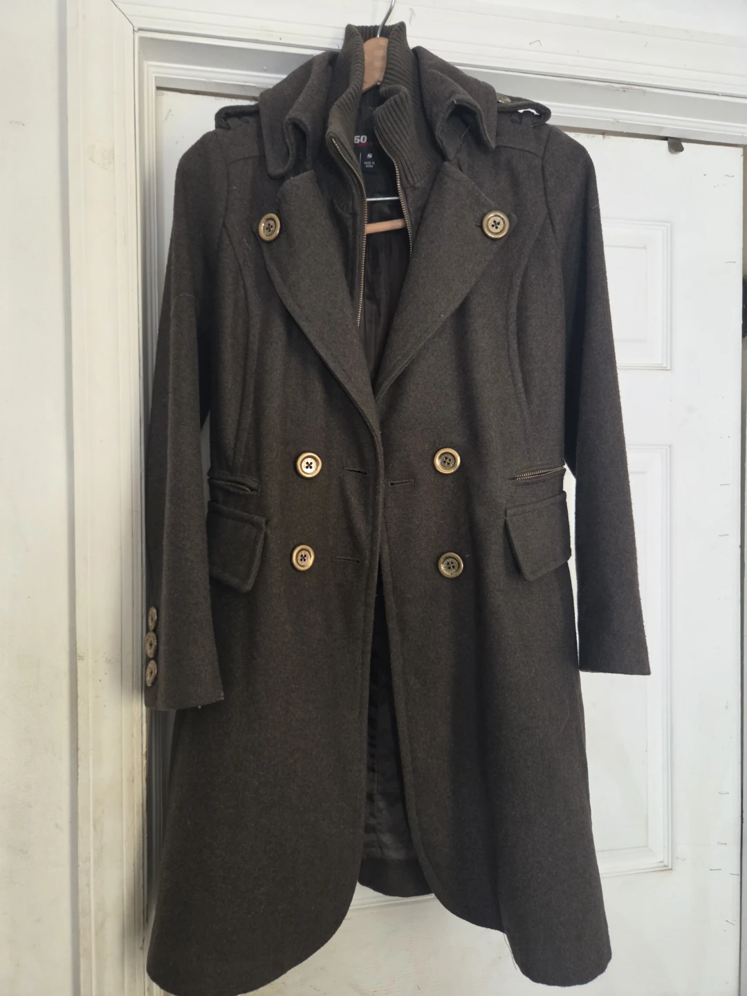 M60 Brown Double Breasted Coat - photo 2