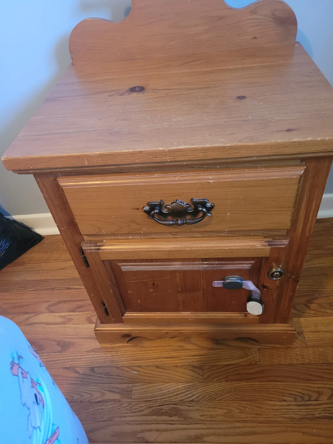 Solid Wood Bed Frame and Nightstand - photo 2