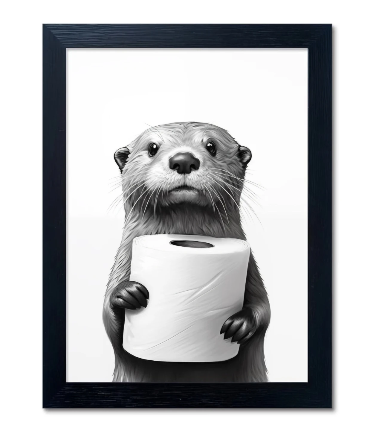 Bathroom Wall Art Framed 12"x16"