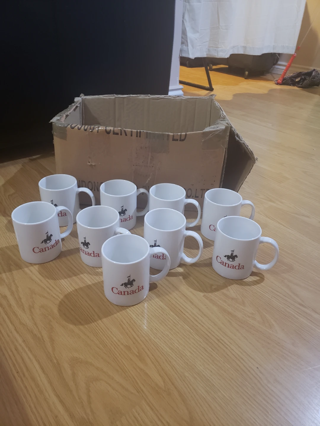 Set of 10 Canada Souvenir Mugs