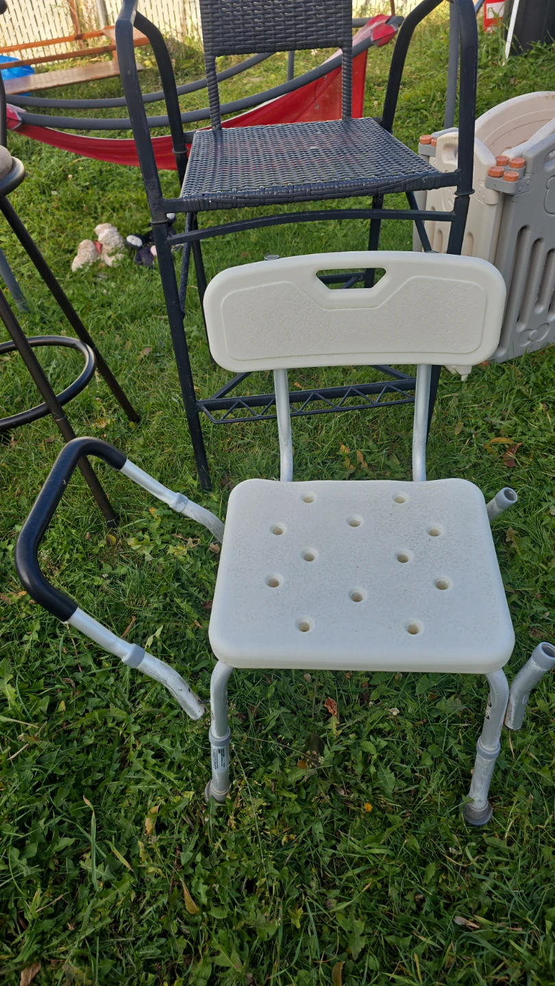 Adjustable Shower Chair with Backrest - photo 2
