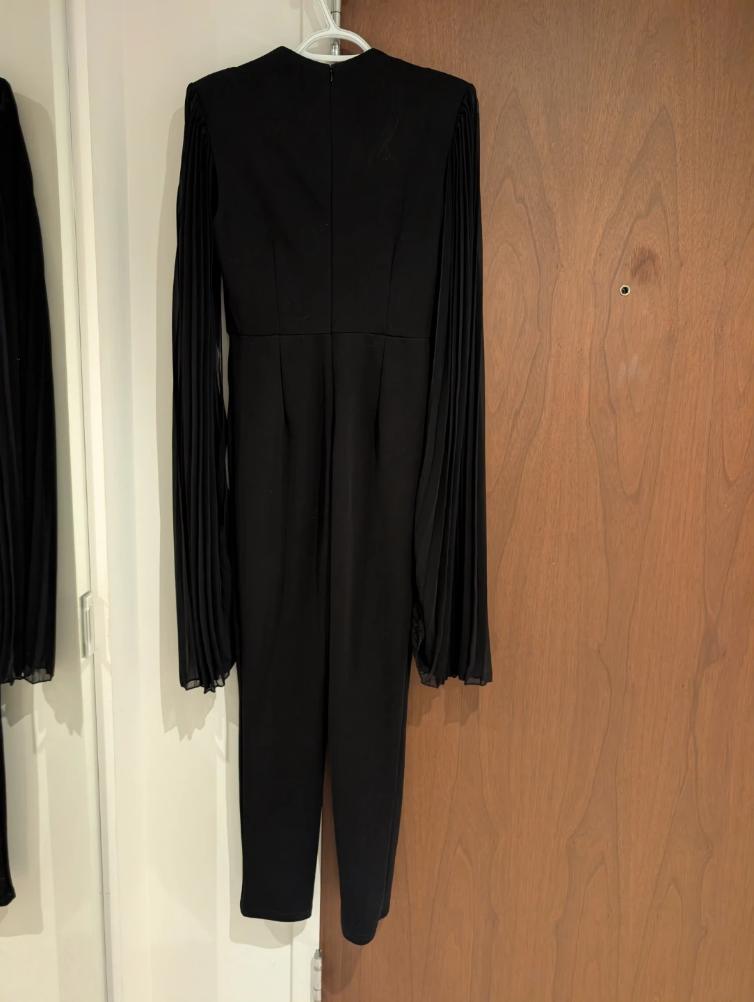 SHEIN black jumpsuit with pleated sleeves - photo 2
