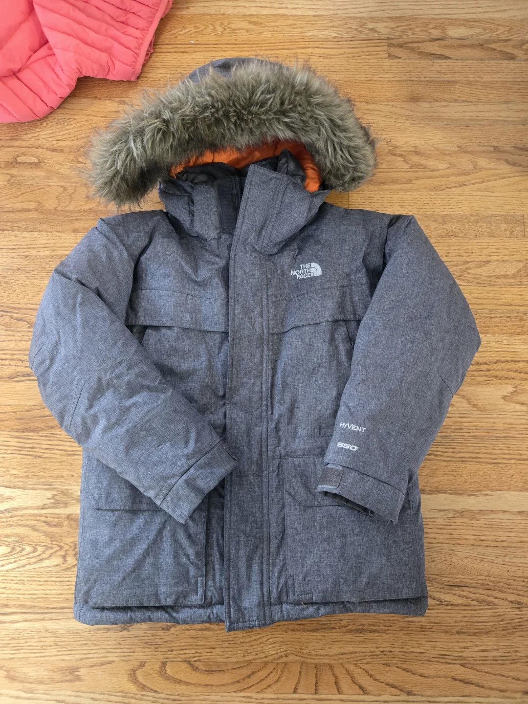 The north face boys parka (size s)