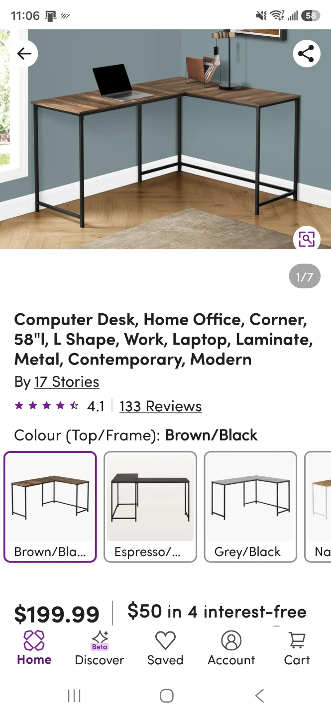 L-Shape Computer Desk - photo 2