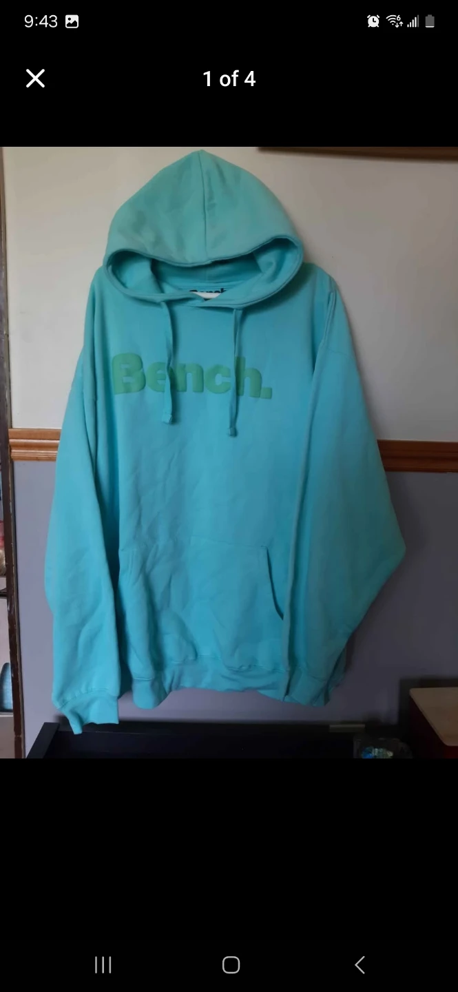 Bench Hoodie Aqua Blue 3XL