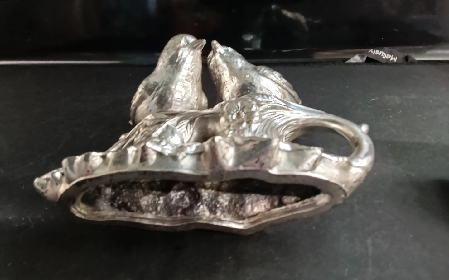 Antique Weidlich Bros. Silver-Plated Bird Salt & Pepper - photo 5