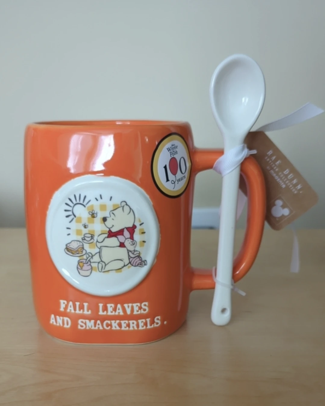 Rae Dunn Disney Winnie the Pooh Mug with Spoon