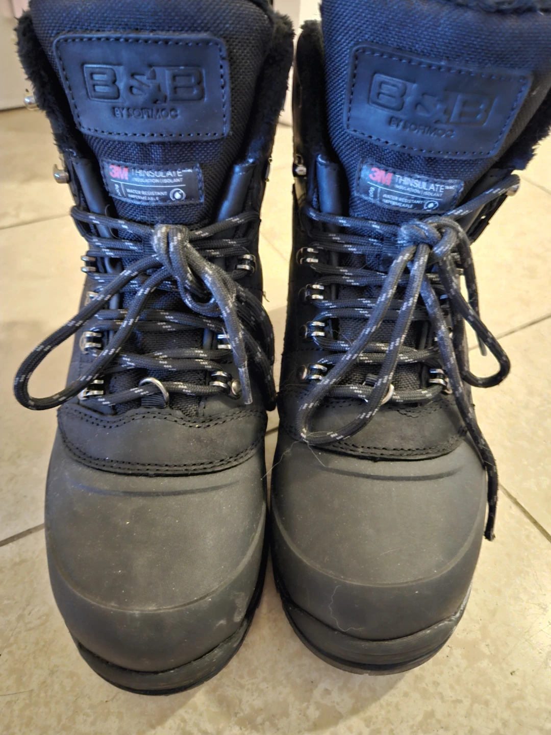 B&B by SoftMoc Carter Winter Boots Black Size 7 - photo 2