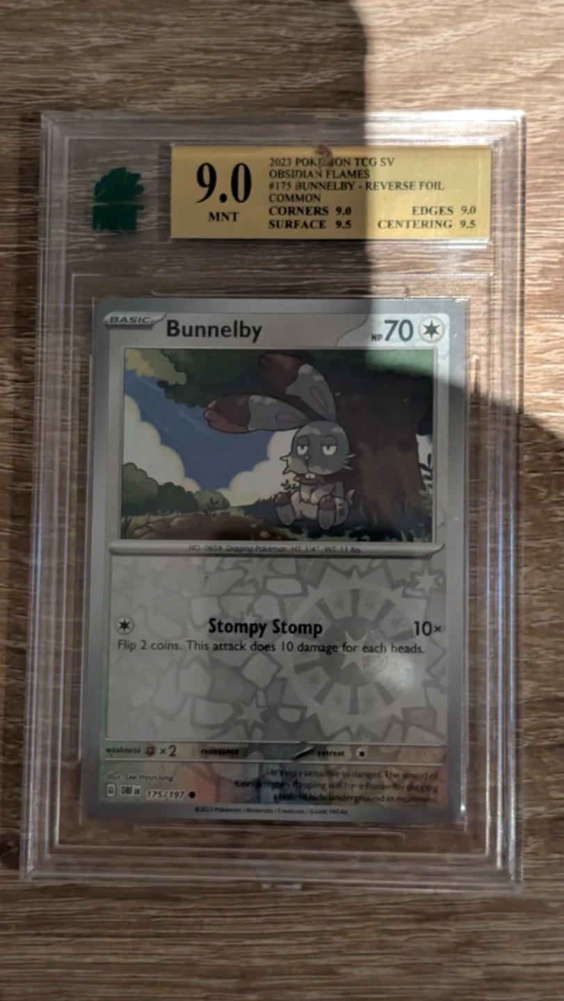 MNT Graded 9.0 Bunnelby Pokemon Card