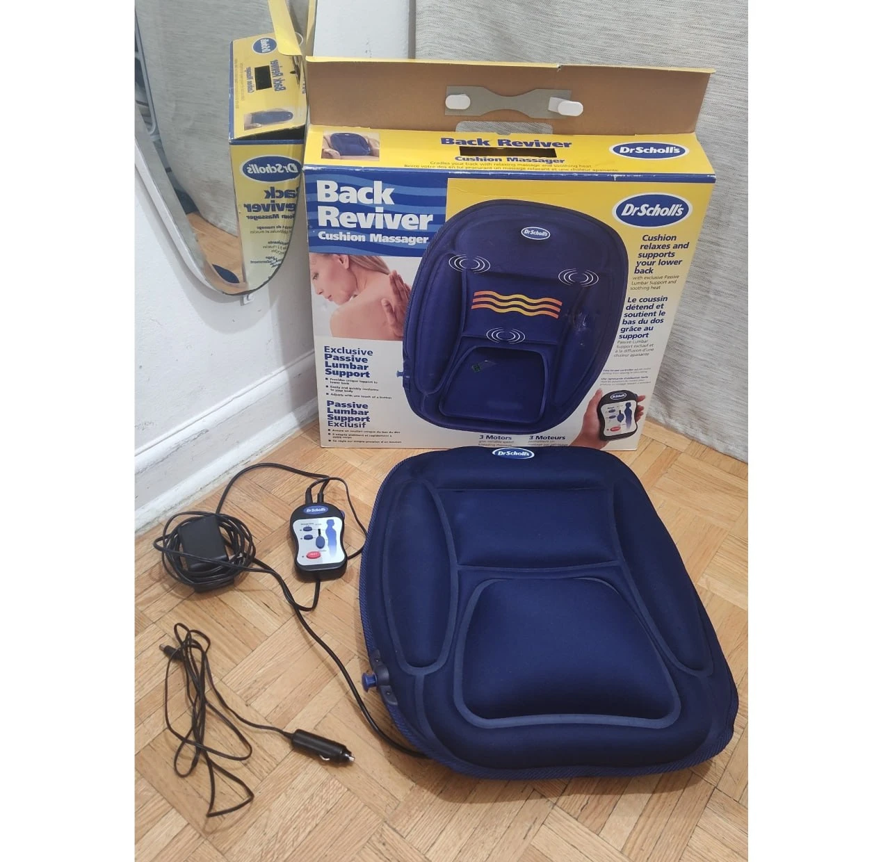 Dr. Scholl's Back Reviver Cushion Massager with Heat & Car A
