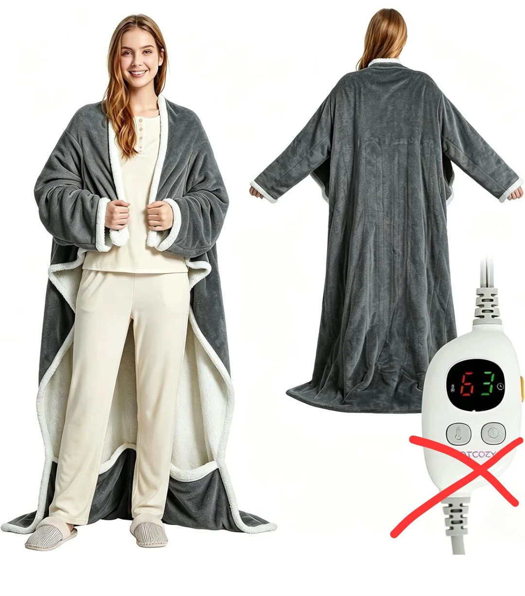 NEW Electric Heated Throw Blanket (Read)