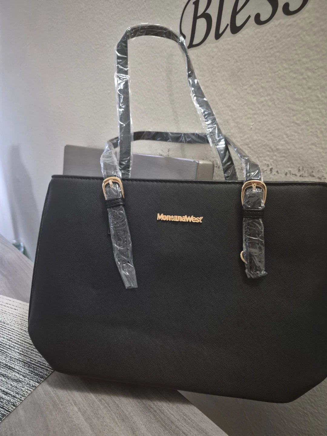 Montana West Black Tote Bag