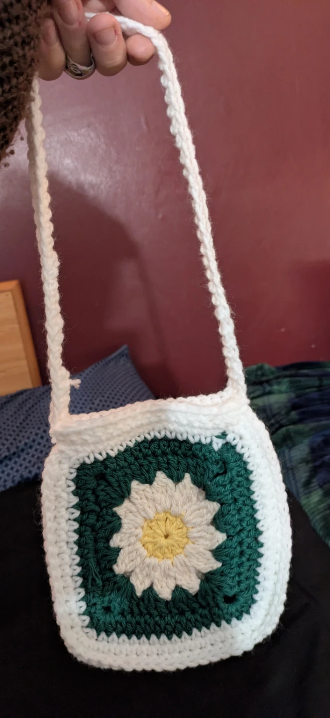 Handmade Crochet Flower Bag - photo 2