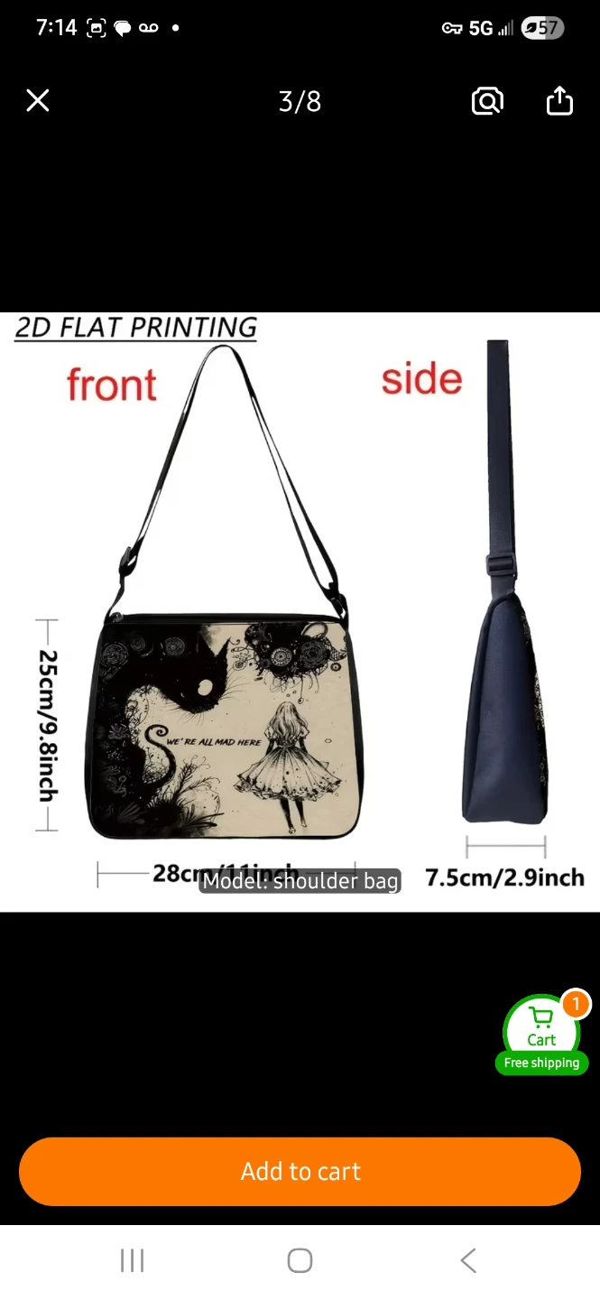 NEW Alice in Wonderland Shoulder Bag ✨️ - photo 3