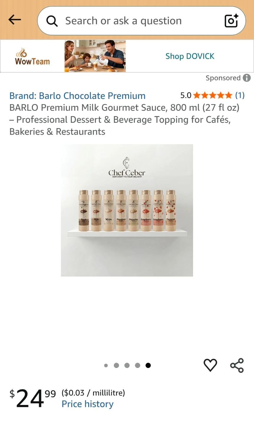 Barlo Gourmet Strawberry Sauce 800g - photo 4