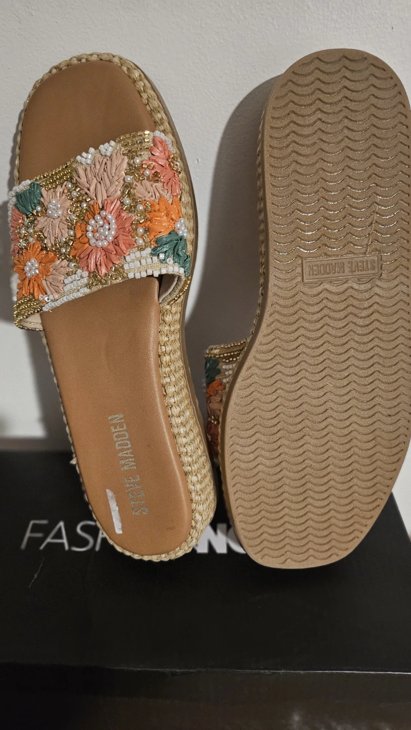 Steve Madden Floral Beaded Sandals - photo 4