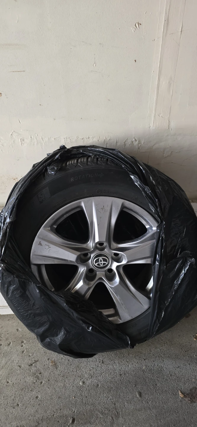 Toyota Wheels with Michelin Winter Tires 225/65R17