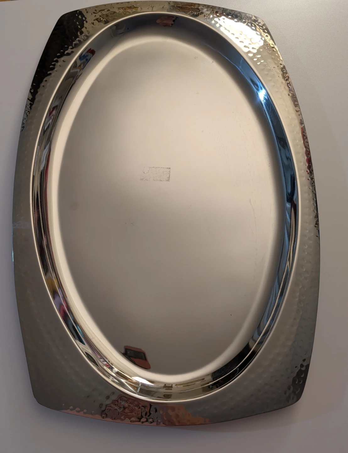 Forum Accents Hammered Silver Serving Platter - photo 2