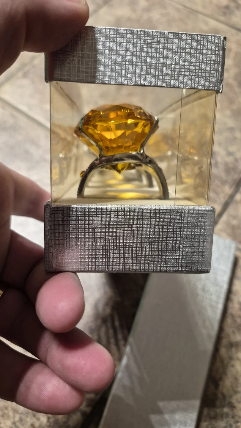 Amber Rhinestone Napkin Rings - photo 4