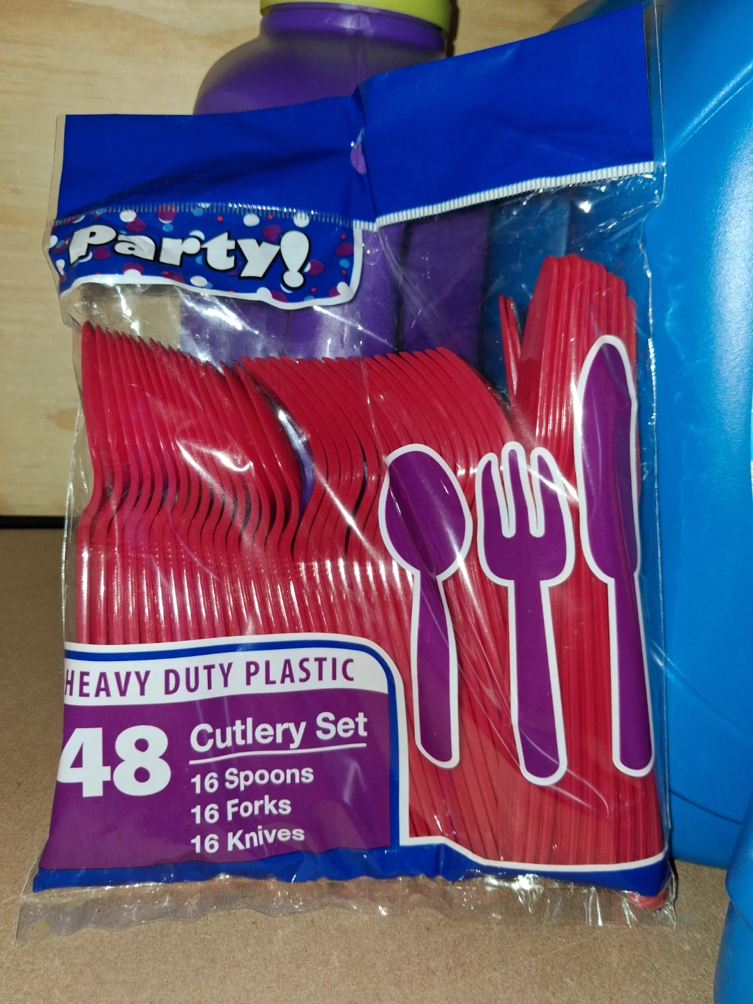 48 Count Heavy Duty Plastic Cutlery Set