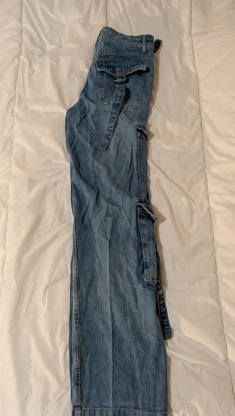 Aeropostale Blue Denim Cargo Pants - photo 2