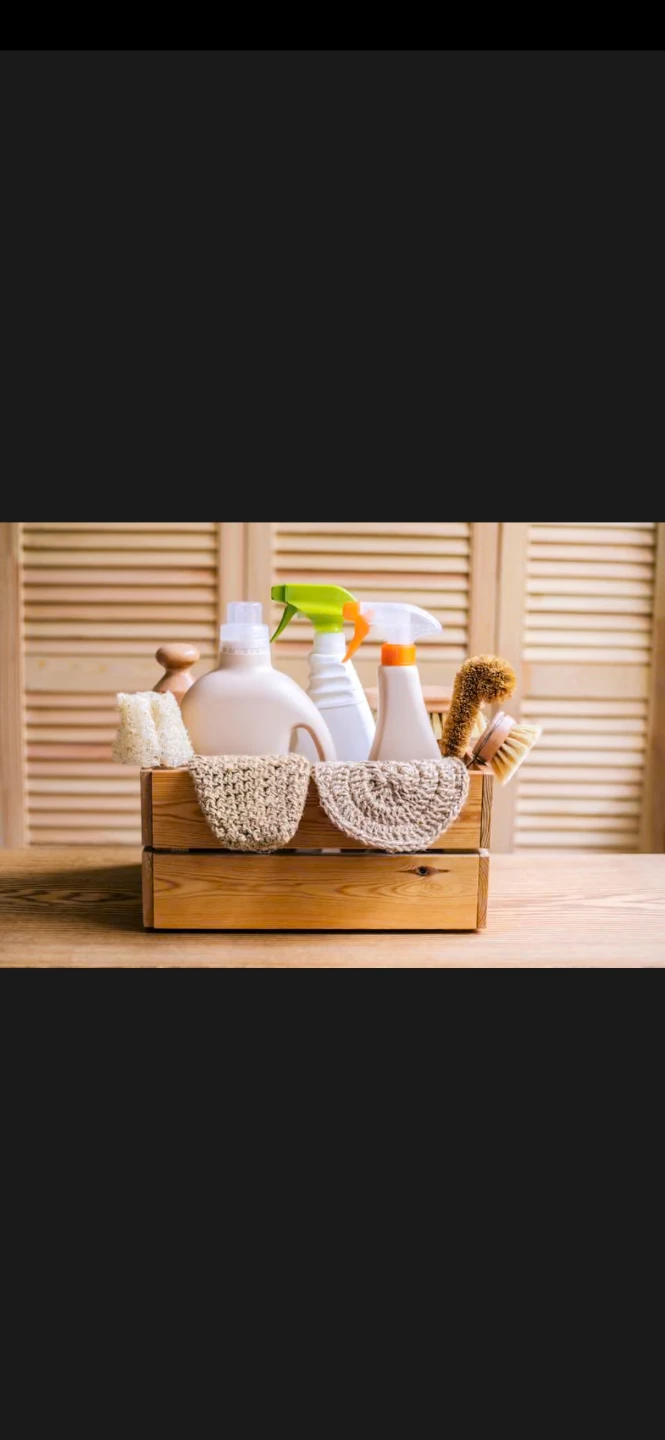 Wooden Cleaning Supply Organizer Crate