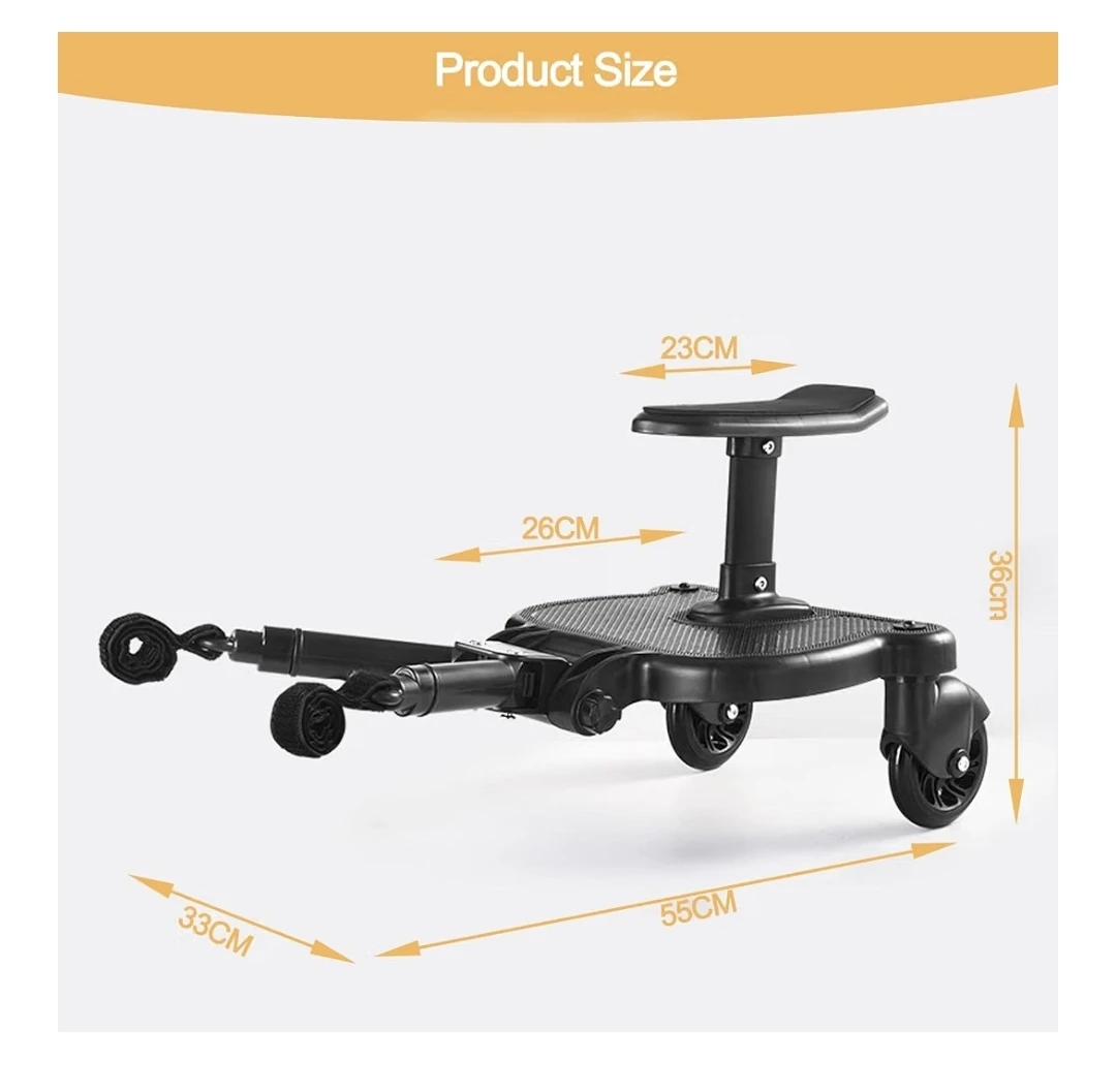 Universal 2-in-1 Stroller Buggy Board with Seat - photo 5