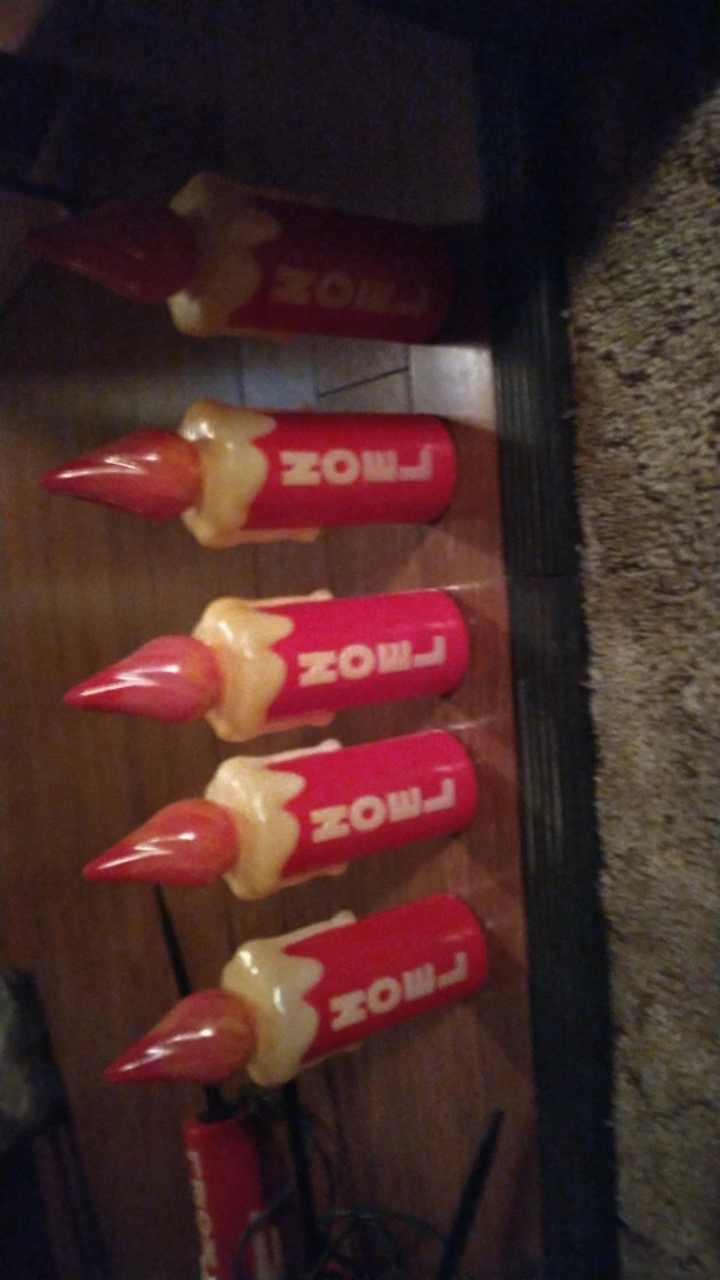 Set of 10 Vintage Noel Christmas Candle Pathway Lights - photo 2