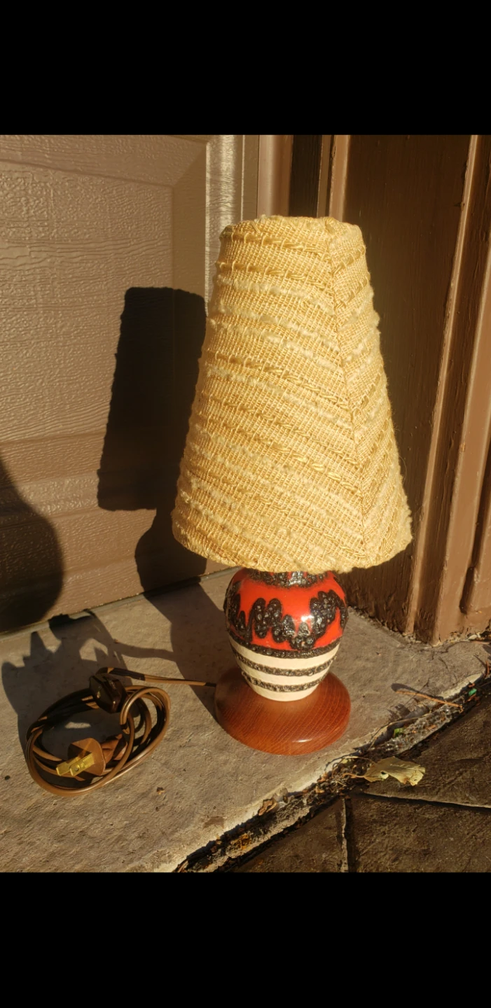 Teak Mid-Century Modern Table Lamp