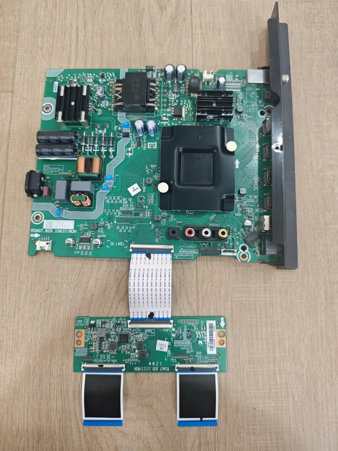 Parts of Hisense 4K TV 43A68G.