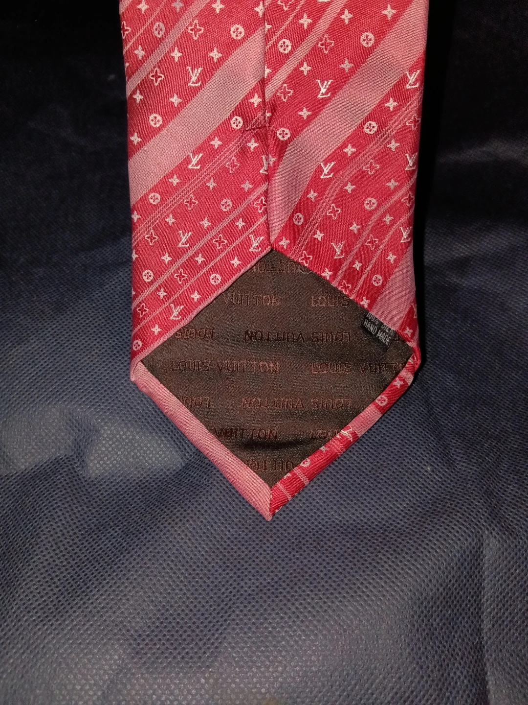 Louis Vuitton Red Monogram Silk Tie - photo 5