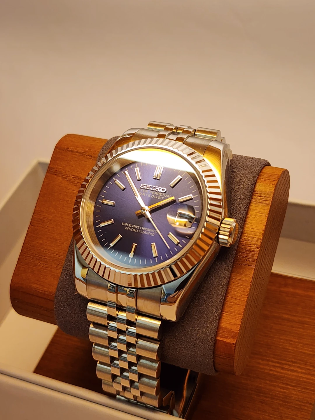 Seiko - Custom Datejust Watch NH35 Automatic Movement
