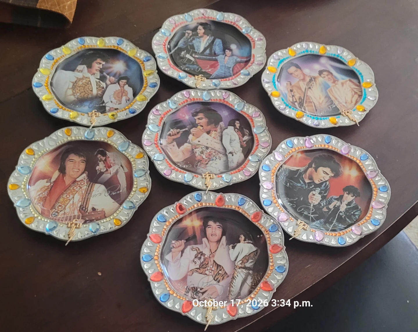 Set of 7  Elvis Presley Collector Plates