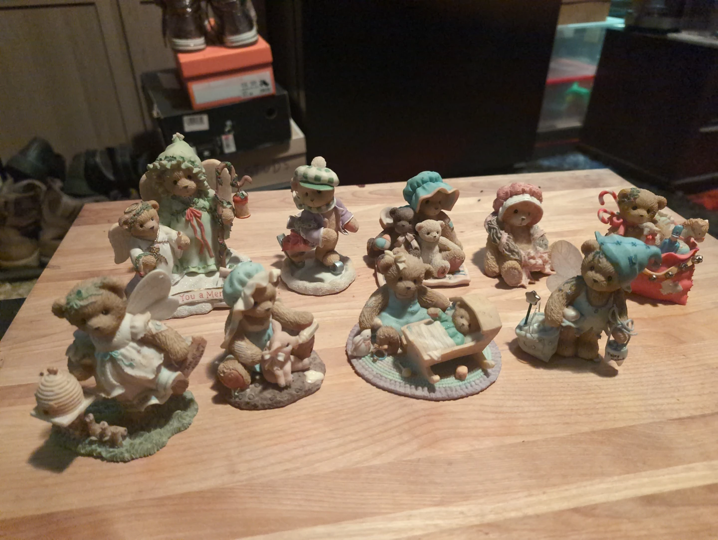 Set of 9 Cherished Teddies Figurines