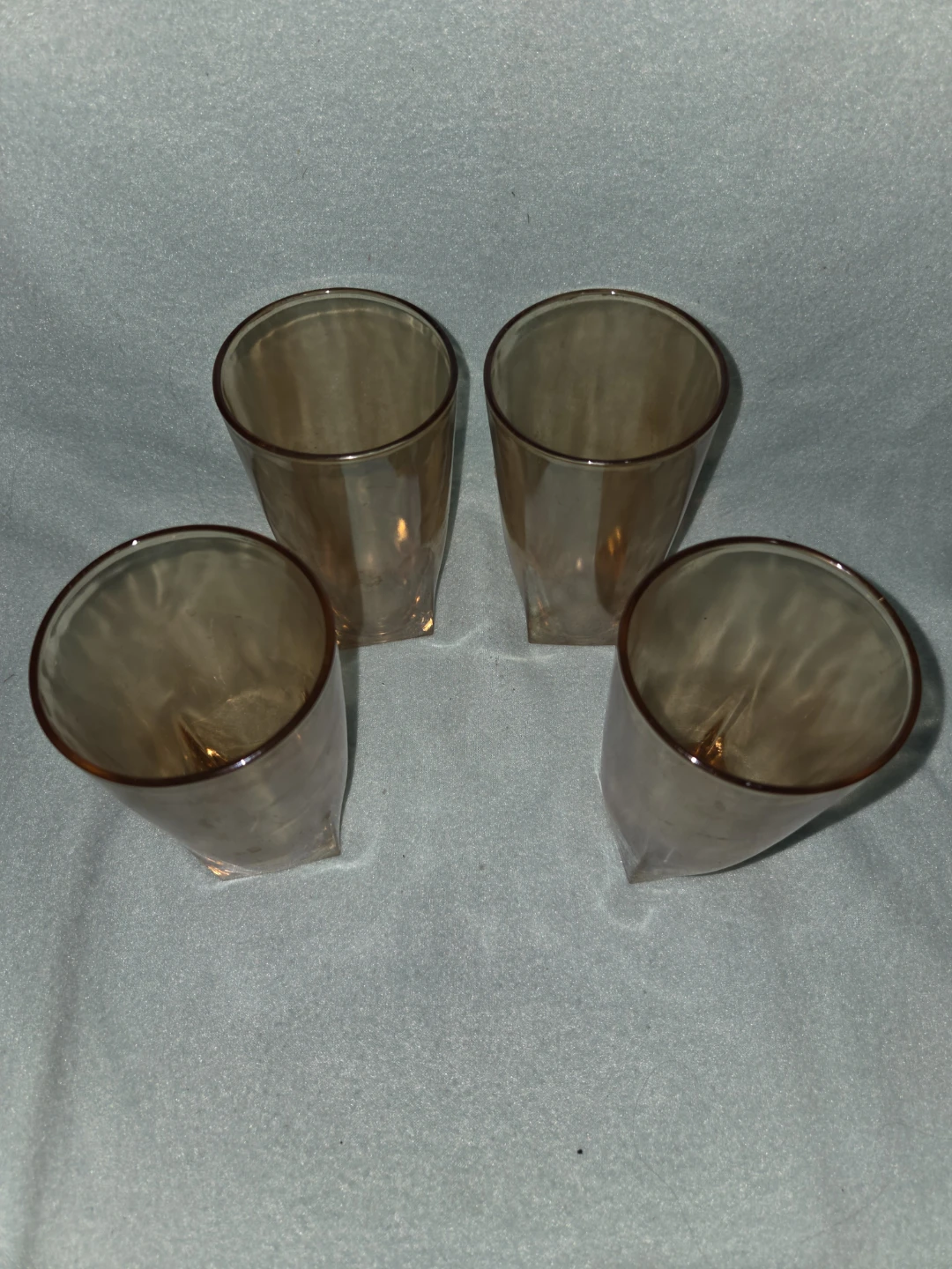 Set of 4 Amber Glass Tumblers - photo 2