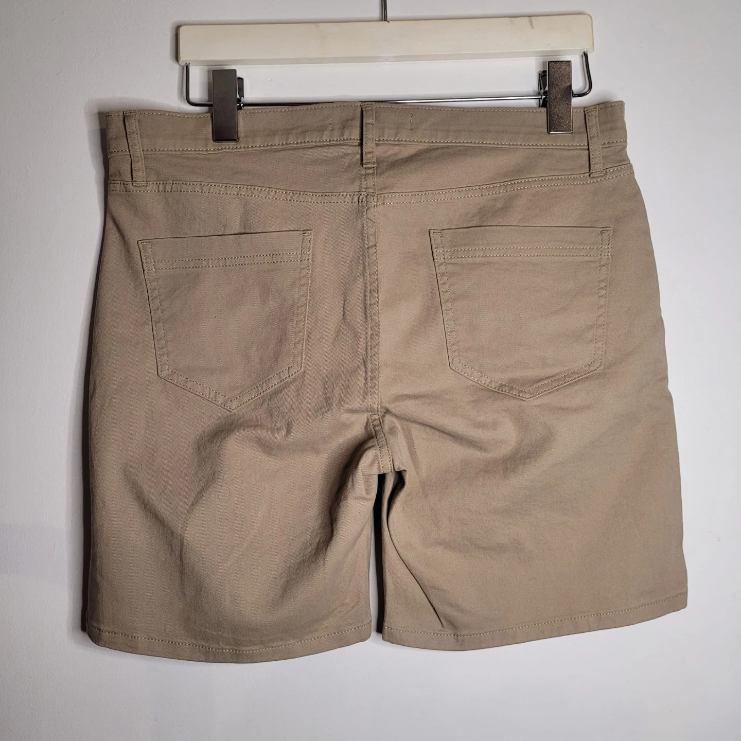Mens Khaki Cotton Shorts - photo 3