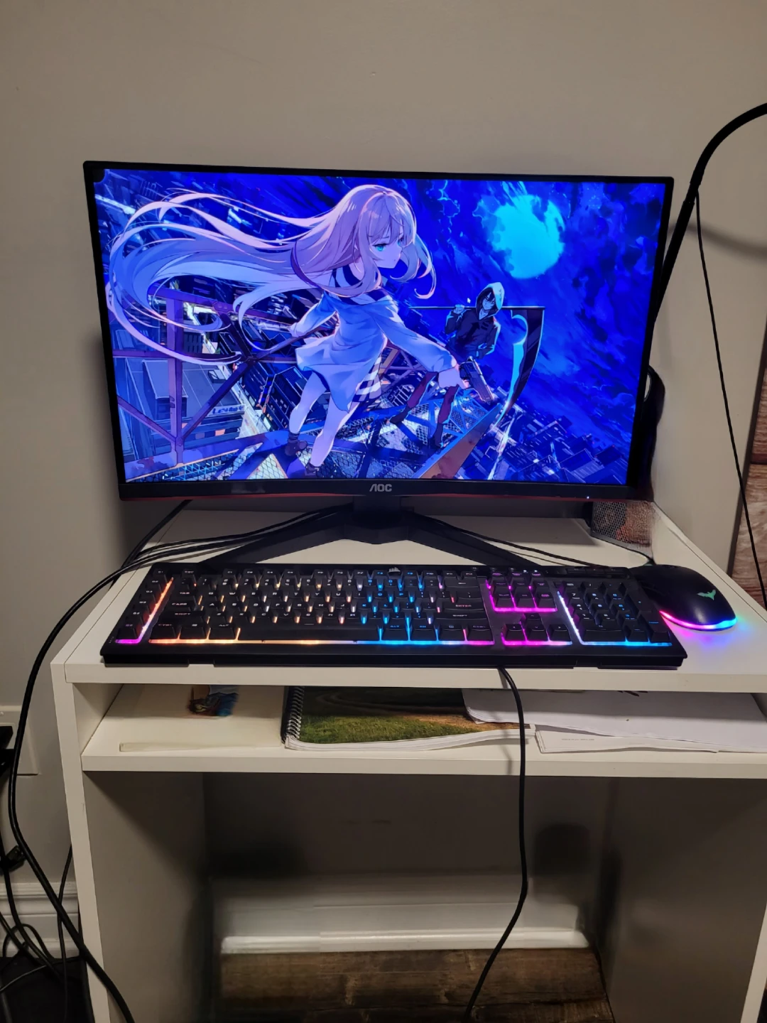 HP Pavillion Gaming PC + Monitor, Keyboard and mouse