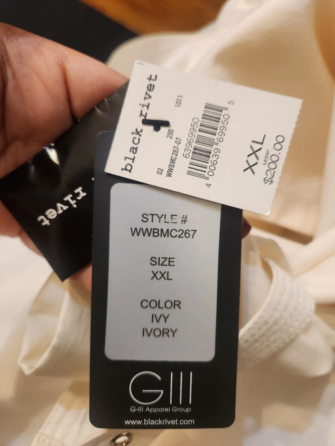 Black Rivet NWT Off-White Double Breasted Belted Trench Coat - photo 3