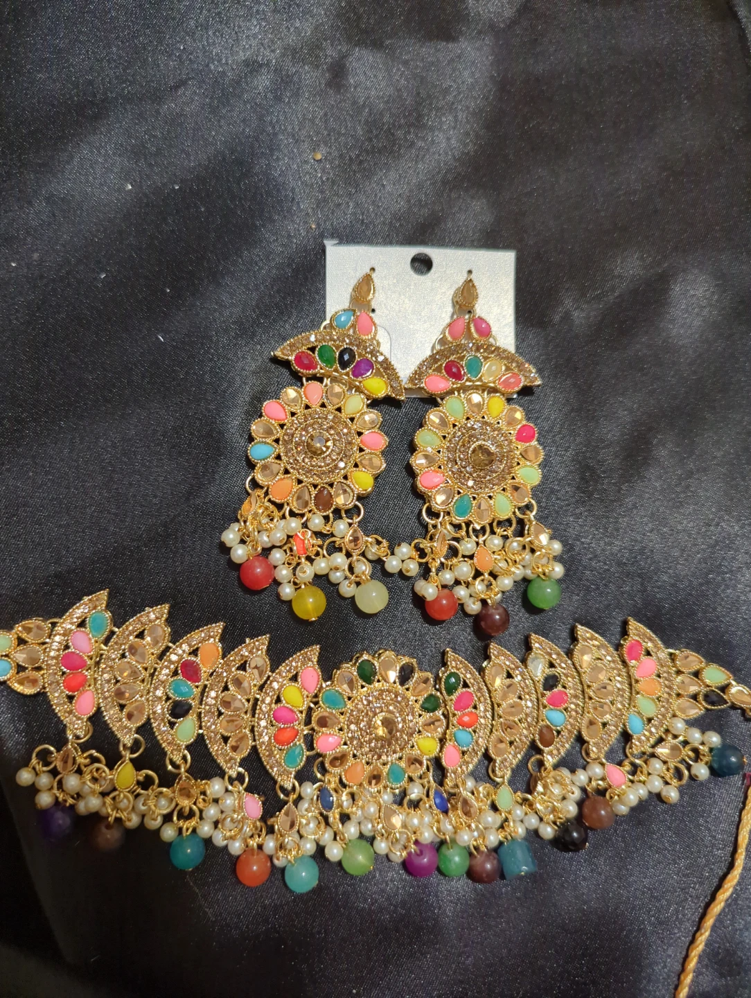 Mehndi Mayon Pakistani Jewellery Set - photo 4