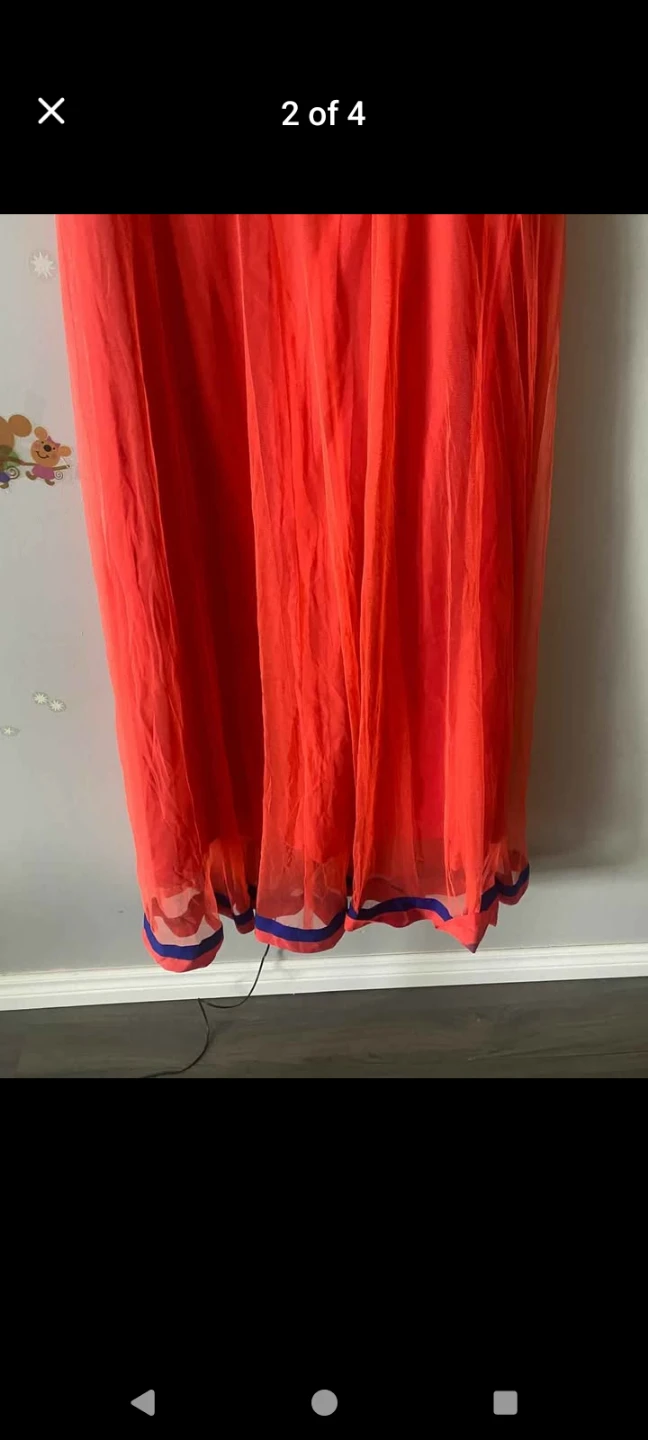 Red Indian Ethnic Anarkali Gown - photo 3