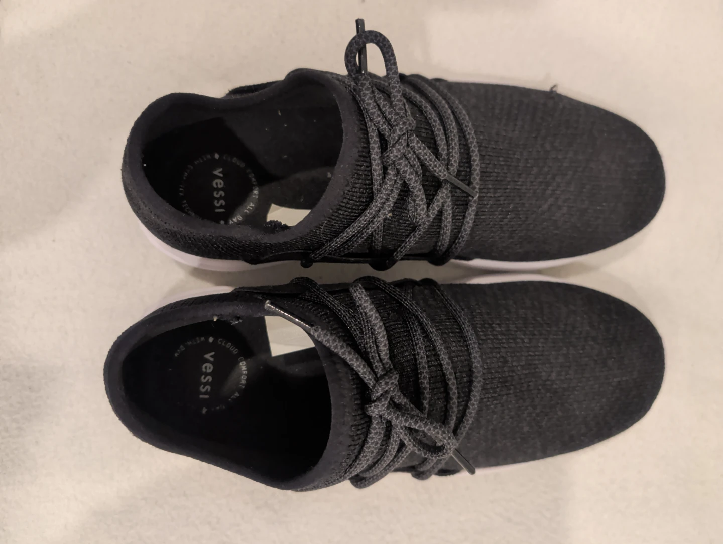 Vessi Size 8 Waterproof Knit Cityscape Sneakers (Charcoal Black) - photo 4