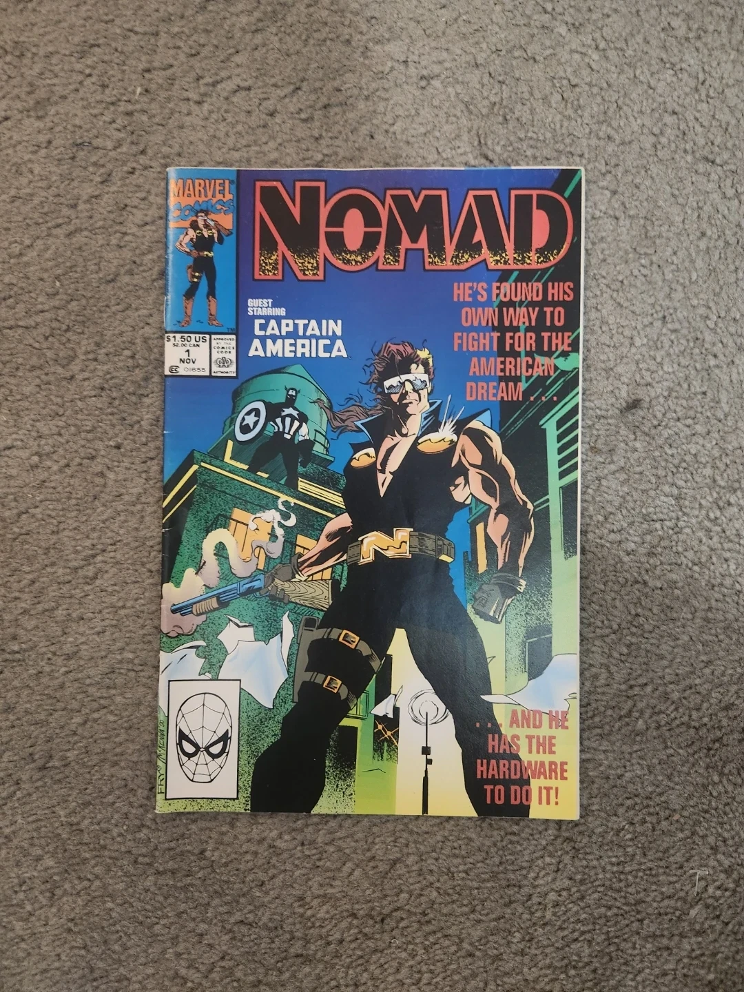 Nomad Comic Book #1 Guest Starring Captain America