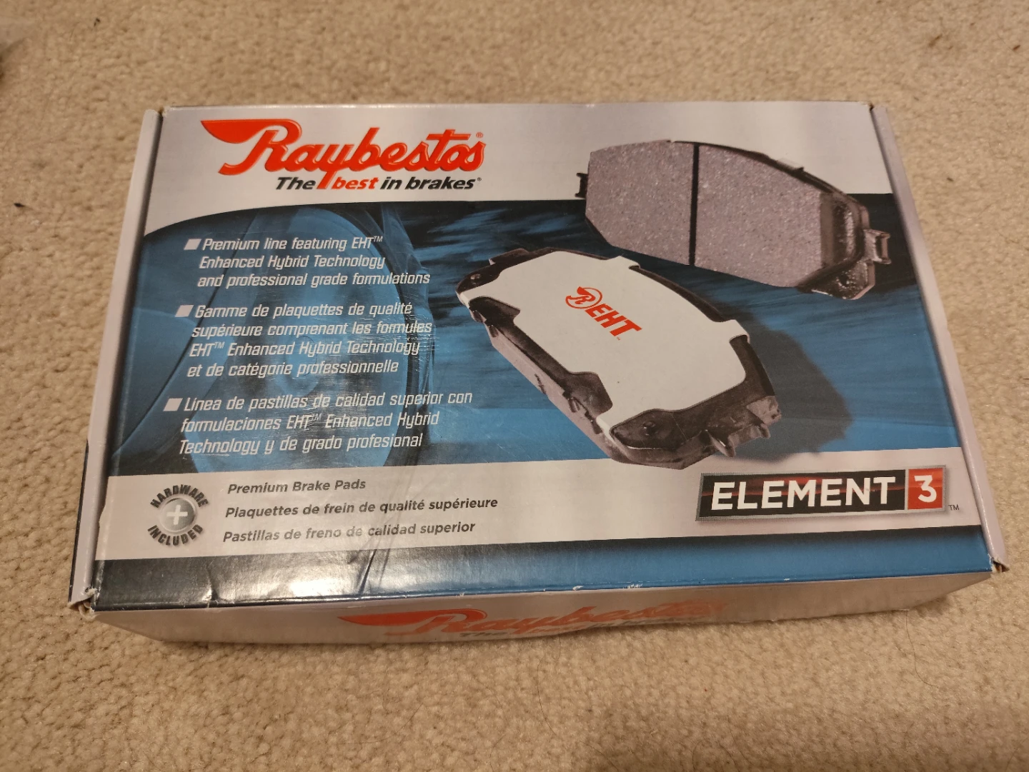 Raybestos Element3 EHT799H Brake Pad Set Toyota Tacoma Hilux - photo 3