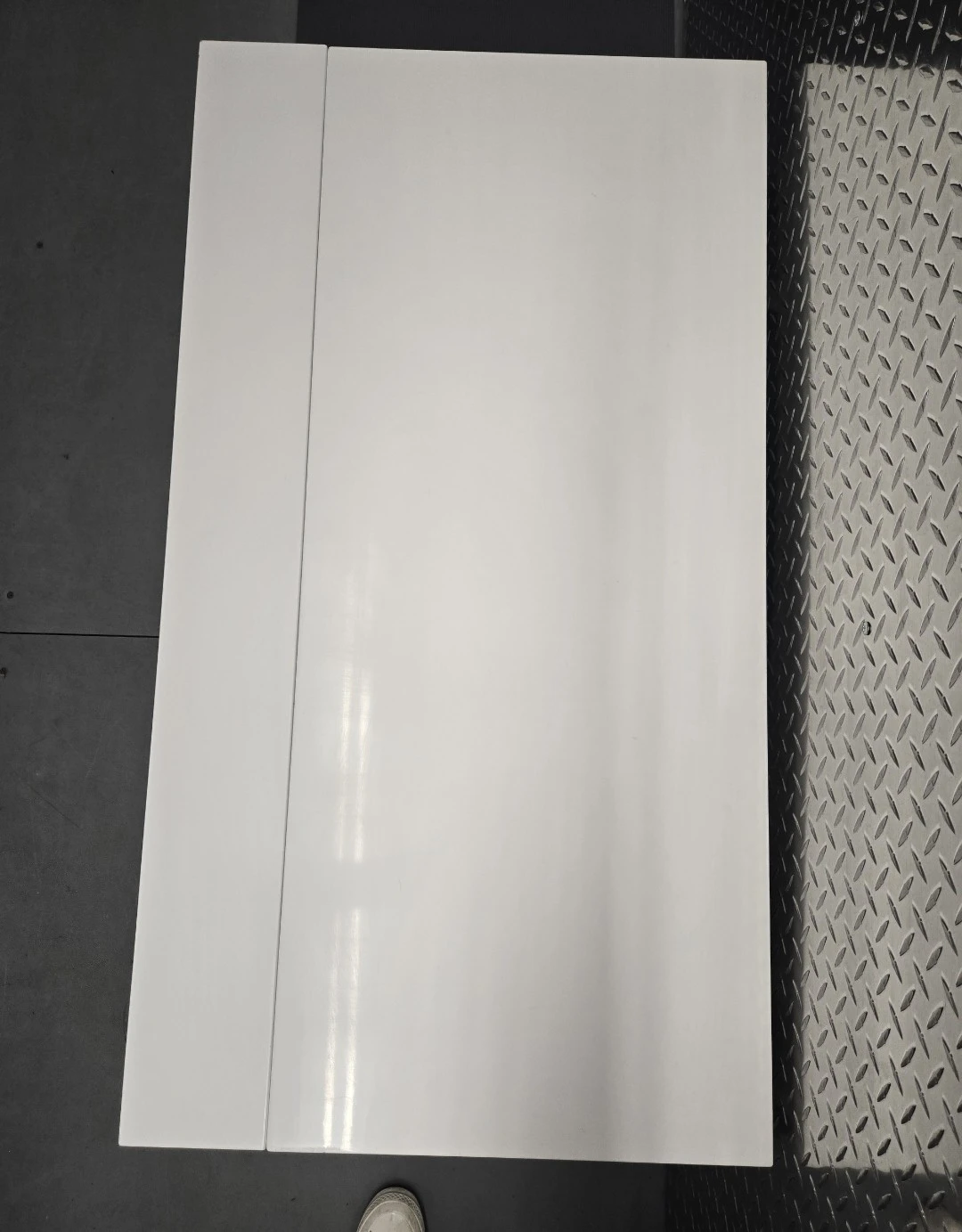 White Gloss Sliding Coffee Table with Hidden Storage - photo 2