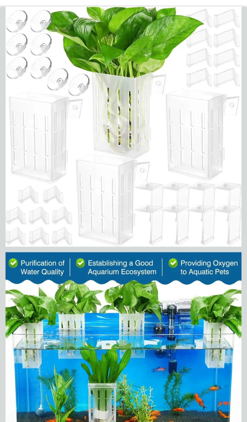 Set of 7 Aquarium Plant Holders