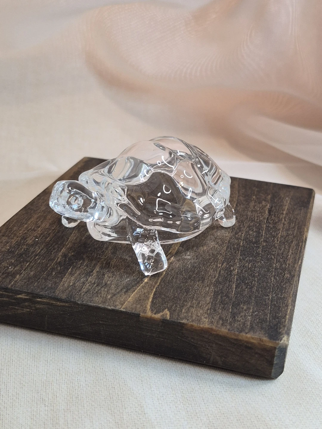 So Cute 4 1/2" x 3 1/4" Glass Turtle Figurine - photo 2