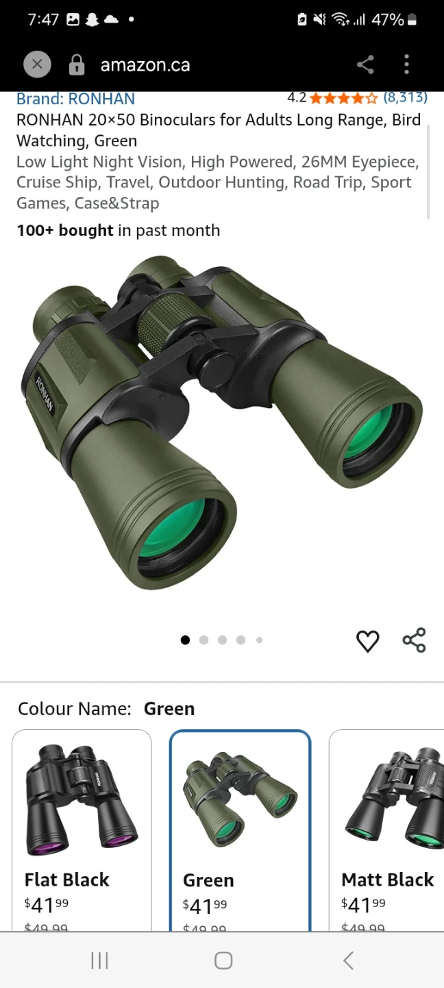 RONHAN 20×50 Binoculars - photo 2