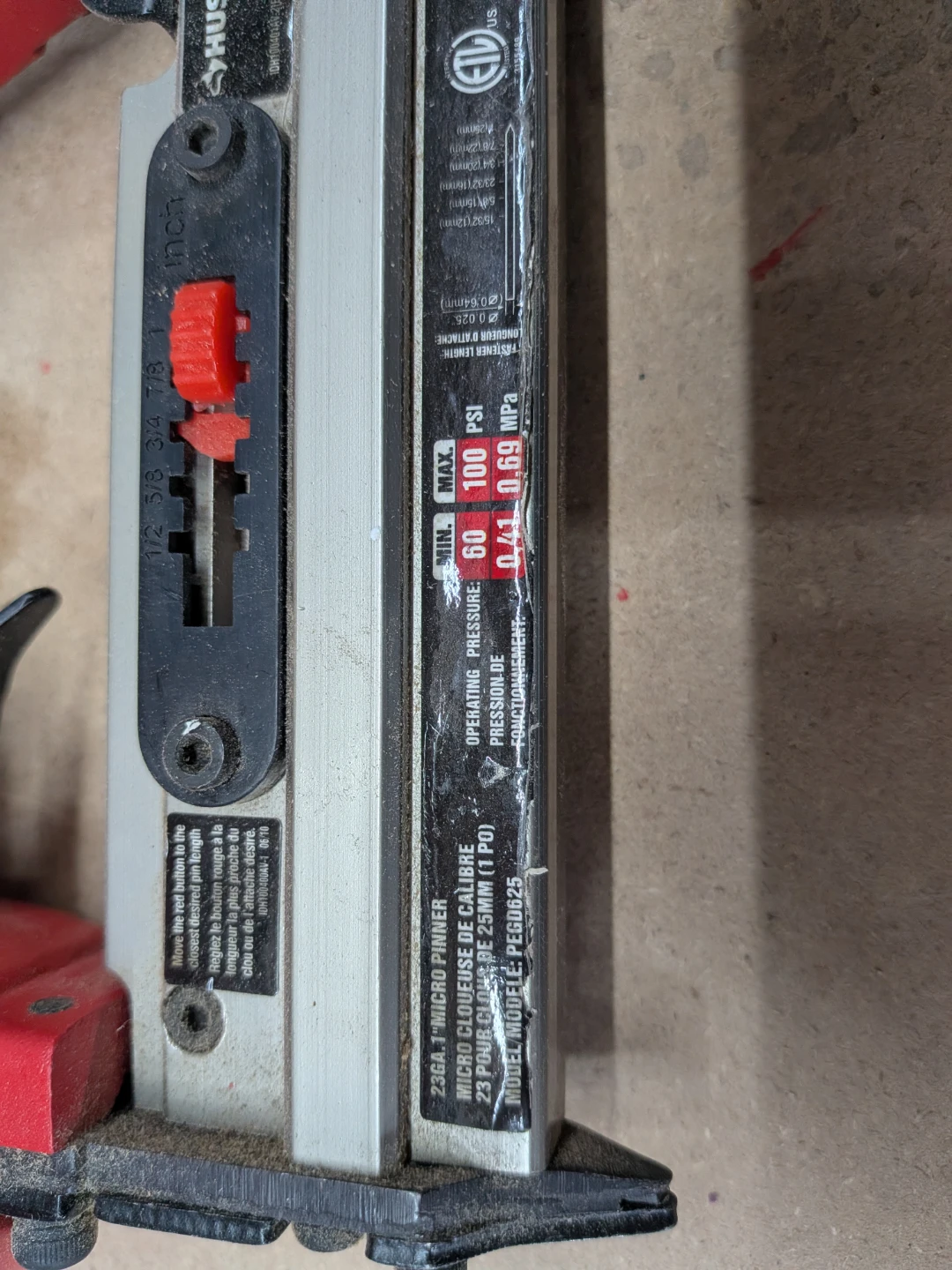 Husky 23-Gauge 1 inch Micro Pinner - photo 2